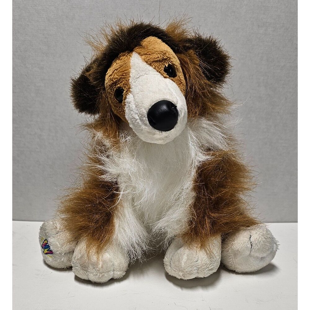 Webkinz Classic Collie Dog Plush HM149 Ganz No Code Vintage